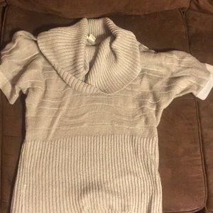 Cowl Neck Short Sleeve Sweater